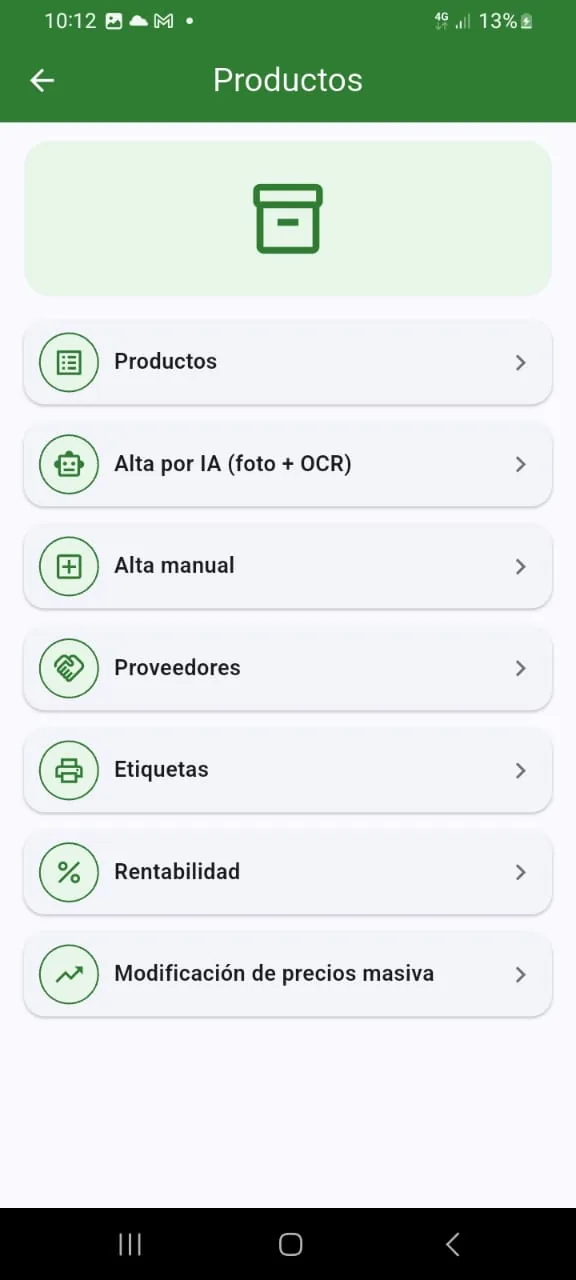 Productos (listado y filtros)
